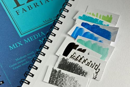 Fabriano 1264 Mixed Media Pad, 9" x 12", 110 lb. - size: 9 x 12