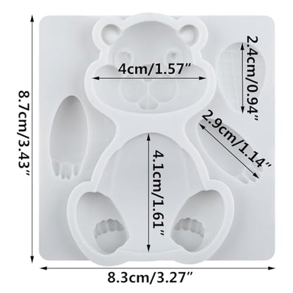 Beaver Polymer Clay Mold Beaver Woodland Animal Silicone Molds - color: Style J