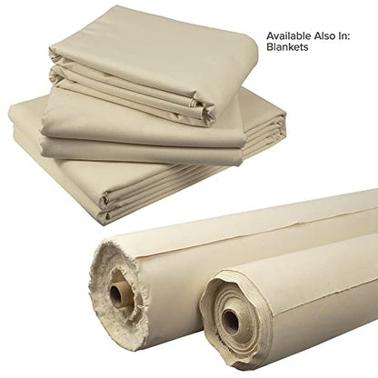 Creative Mark 12 Oz. Cotton Duck Canvas Roll - 84" x 30 Yards - Unprimed, Plain, Solid, Durable, Raw Canvas for Painting - color: 12 Oz., size: 84" x 30 Yards