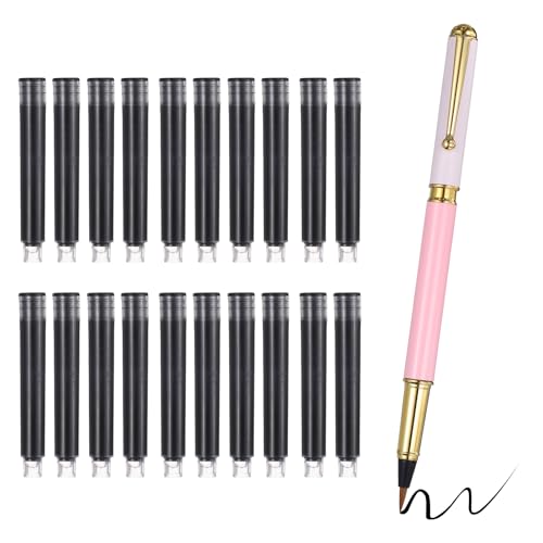PATIKIL Calligraphy Brush Pens Refillable Brush Pen Set Chinese Hand Pink - color: Pink