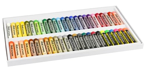 Pentel PHN Oil Pastels - 50 Colours Including Metallic and Neon (Pack of 50 - Assorted Colours) - size: 1 Count (Pack of 50)