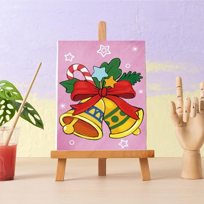 Louise Maelys Christmas Pre Drawn Canvas to Paint for Kids - color: CHRISTMAS