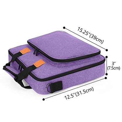 LUXJA Carrying Bag for A4 Light Pad and Diamond Painting Tools, Purple | Protective Case for Diamond Painting Light Box and Accessories, Bag Only - color: Purple