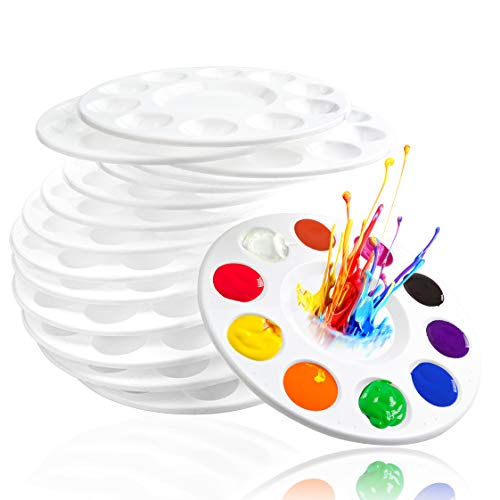 22PCS Paint Tray Palettes,Plastic Paint Pallets for Kids or Adult to Paint | Artist Paint Tray Palette,Paint Palettes for Kids,Student to Craft Supplies DIY Art Painting on School Project or Art Class - color: 22pcs