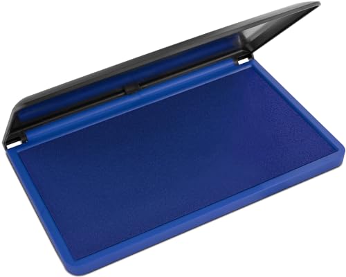 MaxMark Large Premium Blue Ink Stamp Pad - 3.5" x 6.25" - Quality Felt Pad - color: Blue, size: 3.5" x 6.25"