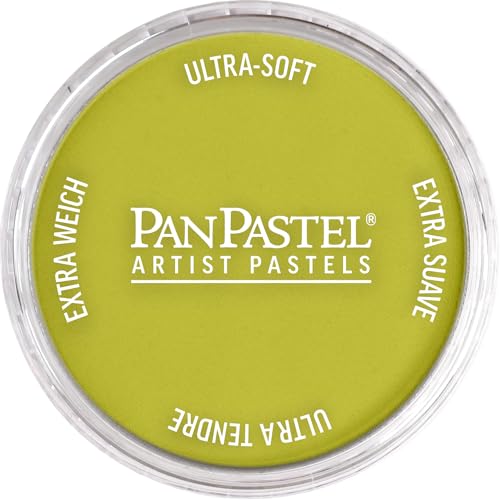 PanPastel Artist Pastels by GOLDEN, Hansa Yellow Shade, 2.44” / 62mm Pan Diameter, Professional Artist Pastels, Unique Pan Format (cake-like) - color: Hansa Yellow Shade, size: 1 Count (Pack of 1)