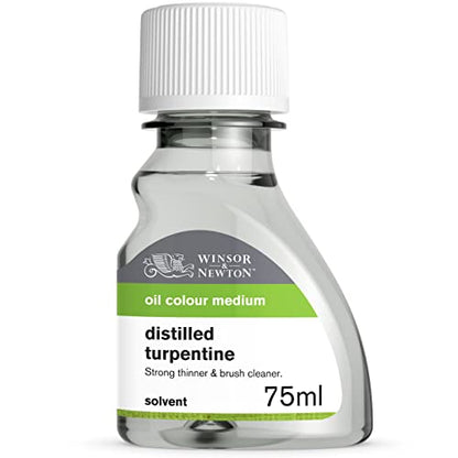 Winsor & Newton Distilled Turpentine, 75ml (2.5-oz) Bottle - color: Distilled Turpentine, style: 2.5-oz Bottle