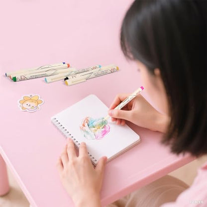 01 Micro Fine Point Pen Set - 12 Waterproof Archival Ink Colors, 0.25mm Fineliner Pens for Art Illustrations, Sketching, Anime, Manga, Technical Drawings & Scrapbooking-fan - color: 12 Colors-W