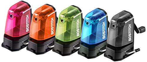 Bostitch Office Multi-Mount Manual Pencil Sharpener, Vacuum Mount or Screw Mount, Assorted Colors - Receive One of Five Colors (MPS2-ASST) No Color Choice