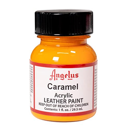 Angelus Acrylic Leather Paint, 1 oz, Caramel - color: Caramel, size: 1 Fl Oz (Pack of 1)