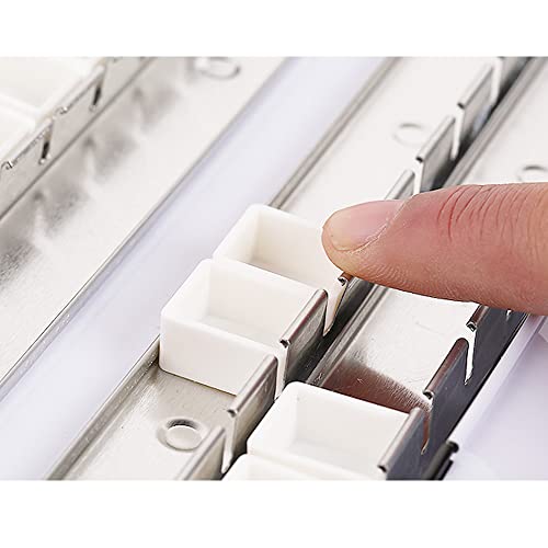 Jinberry Metal Watercolor Tin with Fold-Out Mixing Palette, Multi-Functional Empty Watercolor Palette with Pans Paint Tray Palette for Plein Air, Watercolor, Acrylic and Oil Painting - style: L 52 half pans