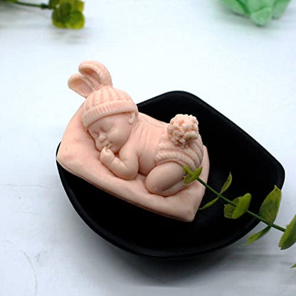 Sleep Baby Silicone Resin & Soap Mold - Portrait & Candle Molds, Craft Supplies - color: soap-sleepy-baby