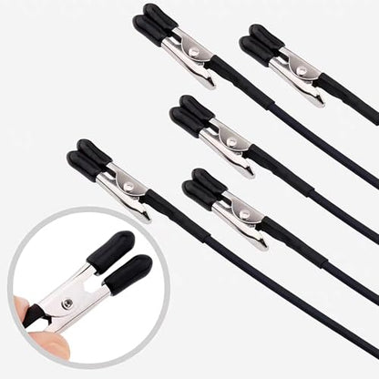 Metal Painting Stand Base Holder with 12 Magnetic Bendable Alligator Clips, Model Parts Assembly Tool Set and Ideal Tools for Airbrush Spray, Black, Includes Cleaning Brush