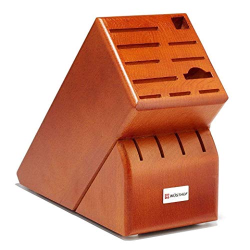 WUSTHOF Block Knife Storage, One Size, Cherry - color: Cherry, size: 15-Slot