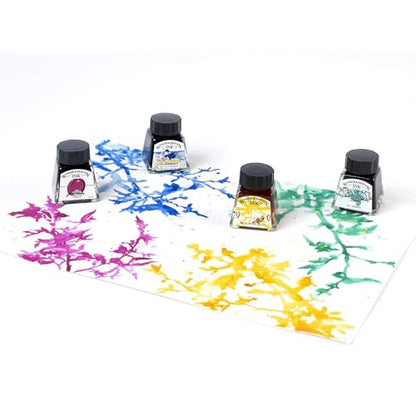 Winsor & Newton Drawing Ink, 14ml Bottle, Gold | Fast-drying, transparent & water-resistant; Outstanding Color Brilliance; Perfect for brush, dip pen, airbrush applications. - color: Gold, style: 14ml Bottle