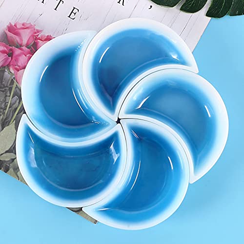 Tray Resin Mold Moon Shaped Dish Silicone Mold Epoxy Resin Mold Suitable for Jewelry Storage Plate Home Decoration Silicone, 11.7x7x2.7cm/4.60x2.75x1.06in, Clear