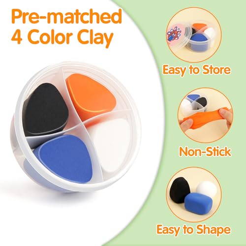 Helsort Air Dry Clay Kit for Kids, 12 Animals Modeling Clay Set, Kids Craft - style: Clay Animal Kit