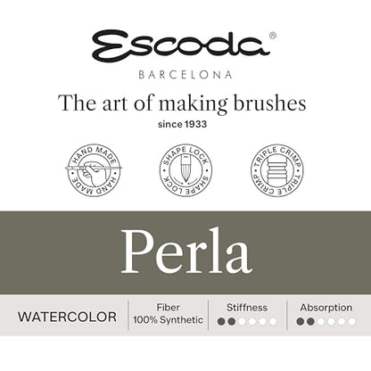 Escoda | Watercolour | Artist Set Joseph Zbukvic 1 | Size 8,10,12 | 3 Brushes | Synthetic White Toray | Round Pointed - color: Joseph Zbukvic 1, size: Artist Set