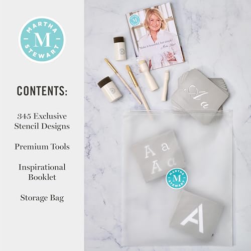 Martha Stewart, Classic Alphabet Paper Lettering Stencil and Tool Kit, 150 pc - style: Classic Alphabet