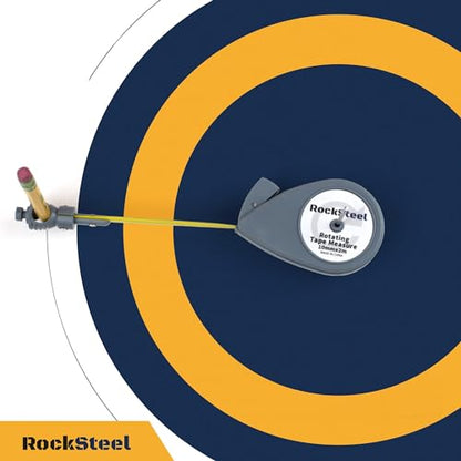 Roto Tape Compass | Rotating Tape Measure Beam Compass, Circle Drawing Tool | Alternative For Large Compass, Trammel, Protractor For Drawing Circles