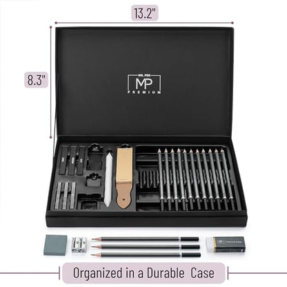 Mr. Pen- Drawing Sketching Pencil Set, 25 pcs, Graphite Pencils (10B-6H) - size: 25 pcs