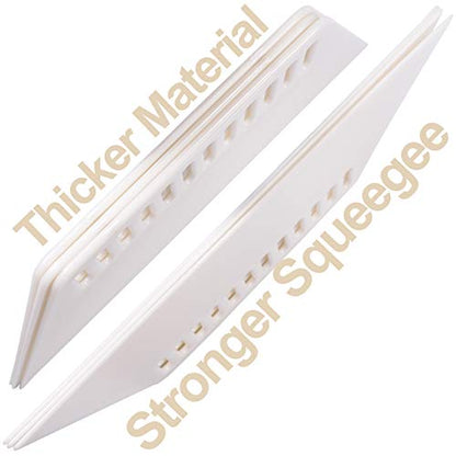 10 Inch Screen Printing Squeegee Bigger and Thicker Wallcovering Smoothing Scraper for Silk Screen Printing, Inkjet Transparency Film, Wallpaper, Paint, Spreading, Pack of 3
