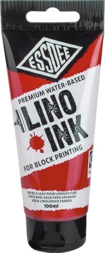 Essdee Block Printing Ink, Crimson, 100ml - color: Crimson