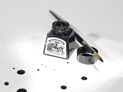 Winsor & Newton Drawing Ink, 30ml Bottle, Gold | Fast-drying, transparent & water-resistant; Outstanding Color Brilliance; Perfect for brush, dip pen, airbrush applications. - color: Gold, style: 30ml Bottle