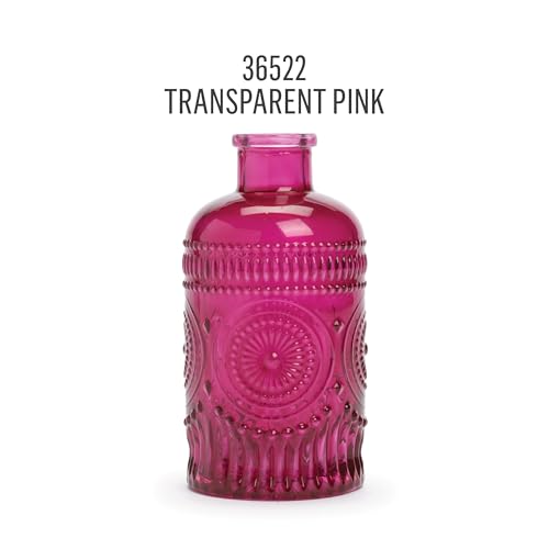 FolkArt Murano Transparent Acrylic Glass Paint, Pink, Perfect for Indoor and Outdoor Arts and Crafts Projects, 2 fl oz, 36522 - color: Transparent Pink, style: Transparent