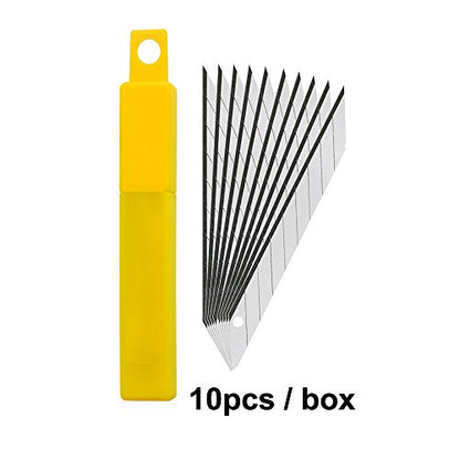 Gebildet 30 Degree Carbon Steel Snap-Off Spare Blades Auto Vinyl Cutting Knife Tint Film Hand Tools 30pcs of Pack - color: Blade