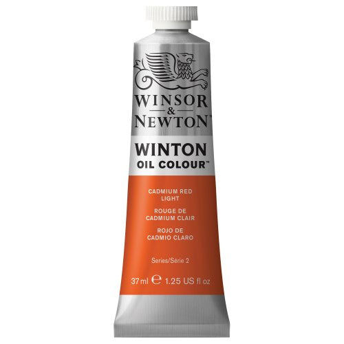 Winsor & Newton Winton Oil Color, 37ml Tube, Cadmium Red Light | High-quality pigments, Durable, Lightfast, Permanent, Uniform Consistency, Great Pigment Load - color: Cadmium Red Light, size: 1.25 Fl Oz (Pack of 1), style: 1.25-oz Tube