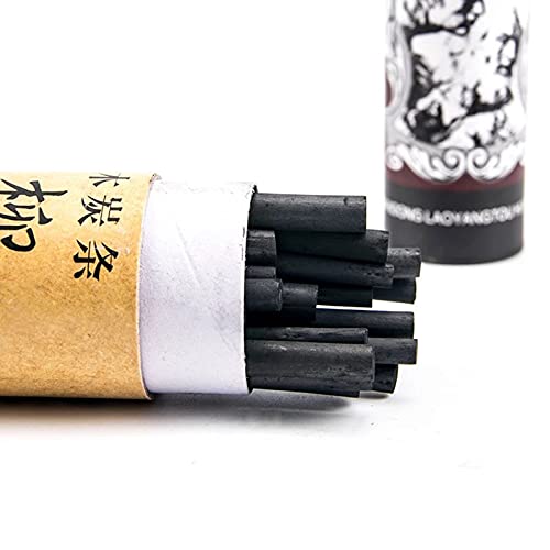 Vine Charcoal, Soft, Black 25 Charcoal Sticks for Drawing, Sketching, and Fine Art, Willow Sketch Charcoal Pencils for Drawing (5-8mm(25pcs)) - style: 5-8mm (25pcs)