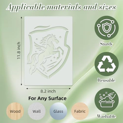 Animal Medal Stencils for Crafts Reusable 16Pcs Stencils(11.8X8.2 Inch) - color: Animal 5