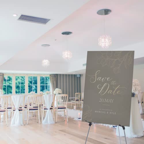 Lightweight Aluminum Telescoping Display Easel, 70 Inches, Silver - style: Silver Display Easel