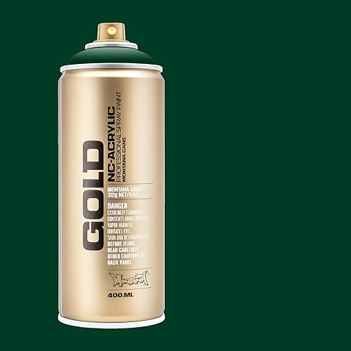 Montana Cans Montana GOLD 400 ml Color, Jungle Green Spray Paint, MXG-G6080, 13.5 Fl Oz (Pack of 1) - color: Jungle Green, size: 13.5 Fl Oz (Pack of 1)
