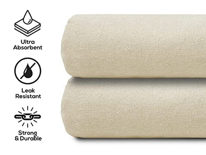 Canvas Drop Cloth for Painting (Size 6x9 Feet - Pack of 1) Painters Drop Cloth for Painting, Furniture, Crutains & Floor Protection - All Purpose Thick Canvas tarp with Double Stitched Edges - size: 6x9 Feet - Pack of 1