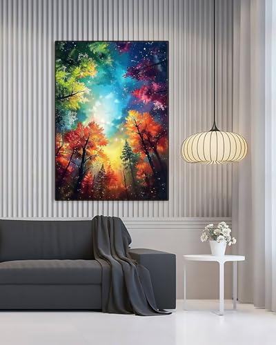Forest Diamond Art Kits for Adults, Landscape Diamond Art 12X16 Inch - color: Landscape 07