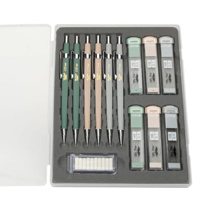 Mr. Pen- Mechanical Pencil Set with Lead and Eraser Refills, 6 Pack | 3 Sizes, 0.5mm, 0.7mm, 0.9mm, Sketching Pencils, Drafting Pencil, Drawing Mechanical Pencils