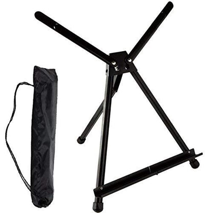 SoHo Urban Artist Black Aluminum Tabletop Easel Stand, Portable Easel for Display, Painting Canvas and More, Set of 10 - size: 10 Units
