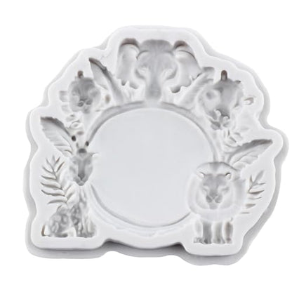 Animal Polymer Clay Mold Lion Elephant Giraffe Silicone Molds - color: Style I