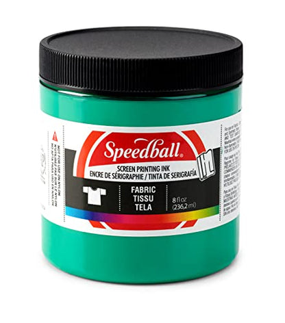 Speedball, 4564, Fabric Screen Printing Ink, 8 Fl oz., Green - color: Green, size: 8 fl oz