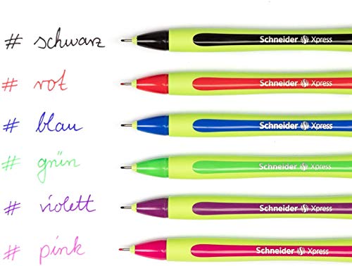 Schneider Pen, Xpress, 0.8 mm, Pack of 10, Black (190001)