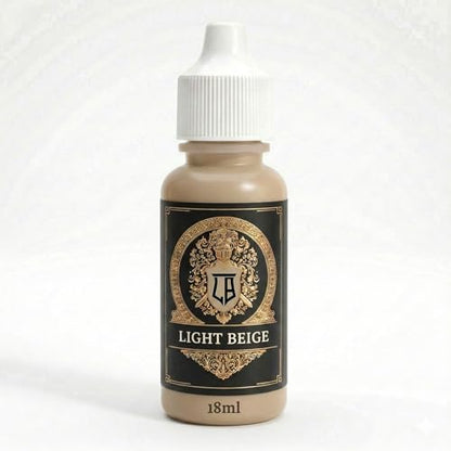 Ludus Bellum Miniature Paint Light Beige Color 18ml Dropper Bottle | Professional Acrylic Paint for Miniatures & Models, Provides Quality Acrylic Tones and Shades for Warhammer 40K D&D Figures - color: Light Beige