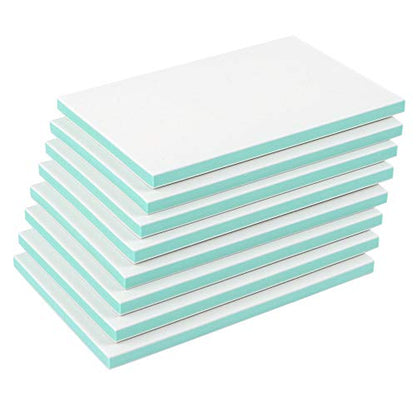 SGHUO 8pcs 4"x6" Rubber Stamp Carving Blocks Linoleum - color: Green, size: 8PCS