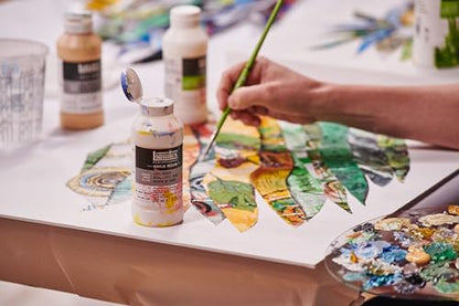 Liquitex Professional Effects Medium, 237ml (8-oz), Glass Beads | High Gloss, Bubbly Effects, Flexible, 100% Acrylic Polymer, Chip/Crack Free on Canvas, Create 3D Effects or Fine Texture - color: Glass Beads, size: 8 Fl Oz (Pack of 1), style: 8-oz