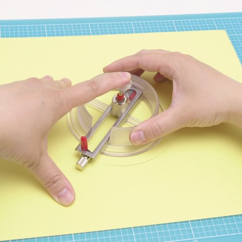 NT Cutter Circle Cutter, 3/4" to 6-3/4" Diameter (iC-1500P) | Leaves no pin trace, 1 Circle Cutter