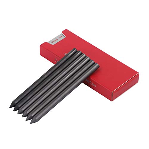JIAHG 6 Pcs 2B 4B 14B 5.6mm Charcoal Lead Refills Mechanical Pencil Lead Professional Artist Sketch Pencil Refills Automatic Graphite Pencil Lead Refills for Students Drawing Sketching Art Supplies - color: 6pcs 5.6mm Lead Refills-2B 4B 14B