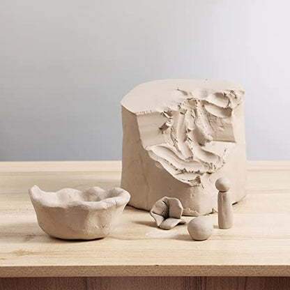 Deouss Mid High Fire White Stoneware Clay for Pottery;Mid Fire Cone 5-7;Ideal for Wheel Throwing,Hand Building,Sculpting;Great for All Skill Levels;Whiteware Clay- Pottery Clay Fires White;5 lbs - size: 5 lb