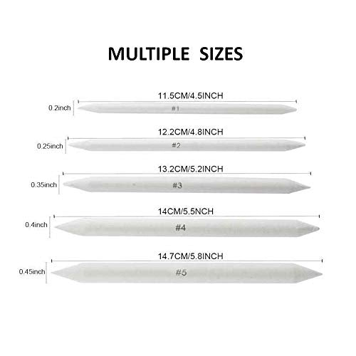 Artist Paper Blending Stump and Tortillion Art Blenders for Sketch Drawing