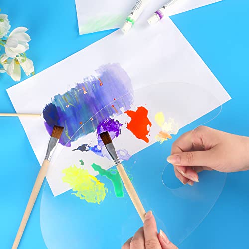 Tamaki 2 Pack Acrylic Paint Palette with Thumb Hole, 11.8 x 7.9 Inch - size: 11.8 x 7.9 inch